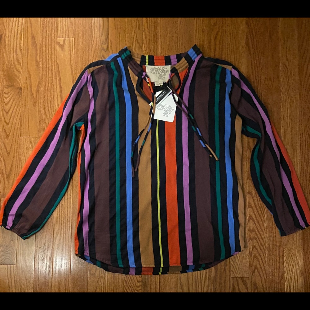 BNWT Ace & Jig Mia Top in Ribbon Candy Size M